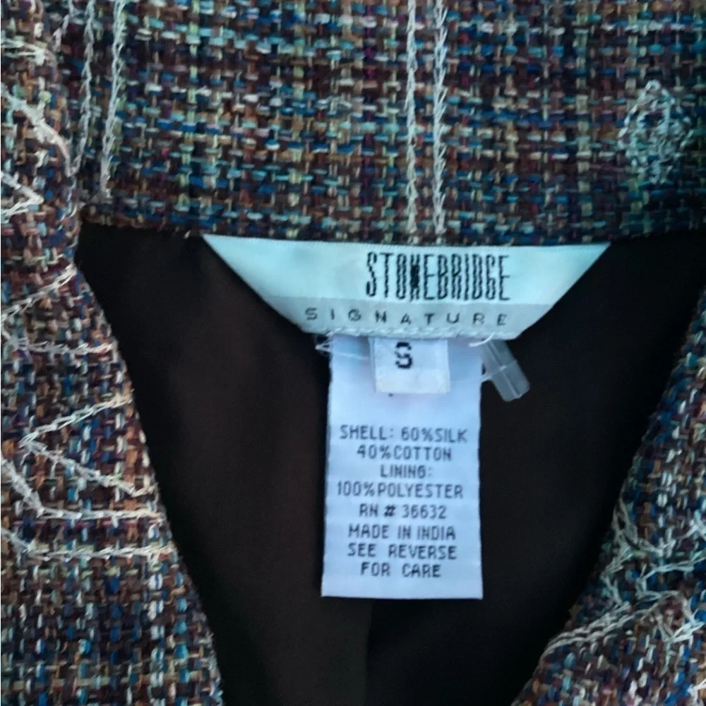 Stone ridge Embroidered Women’s Jacket/ Blazer Size Small - Picture 13 of 14